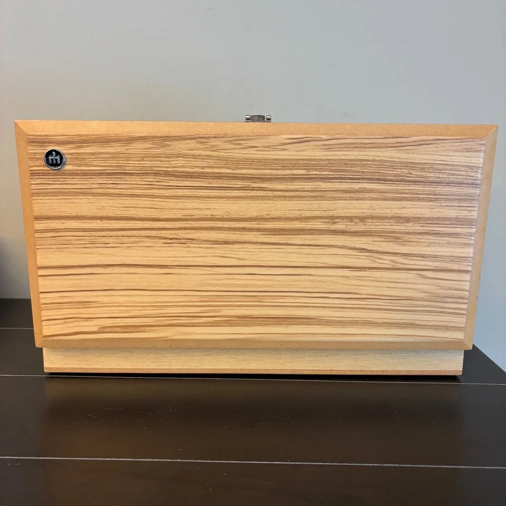 Wusthof | Wooden Knife Presentation Storage Case Box‎ Black Velvet Lining 8 Slot